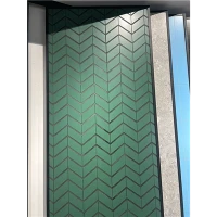 Exterieur SPC bekleding in reliëf decoratief